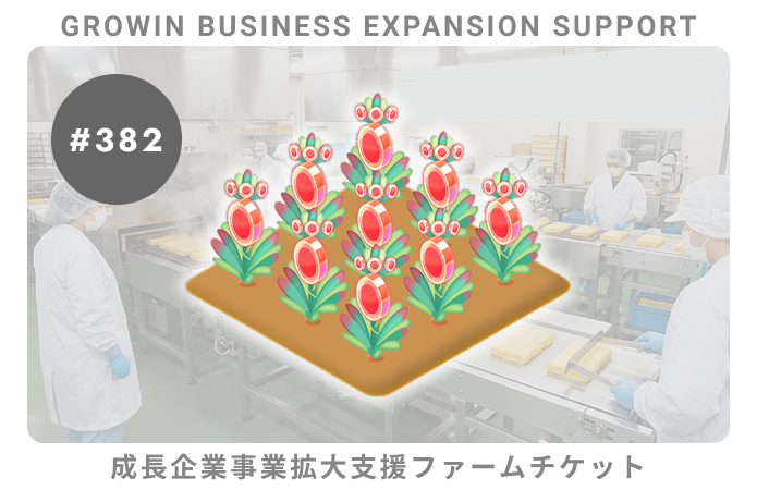 成長企業事業拡大支援#382ファームチケット