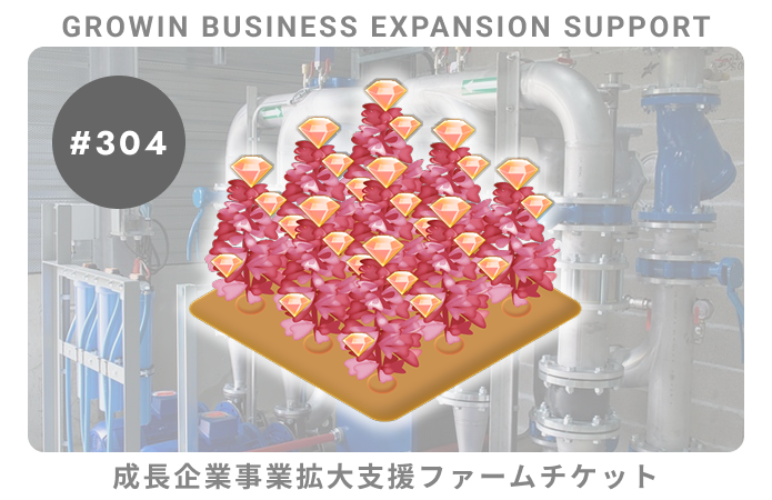 成長企業事業拡大支援#304ファームチケット