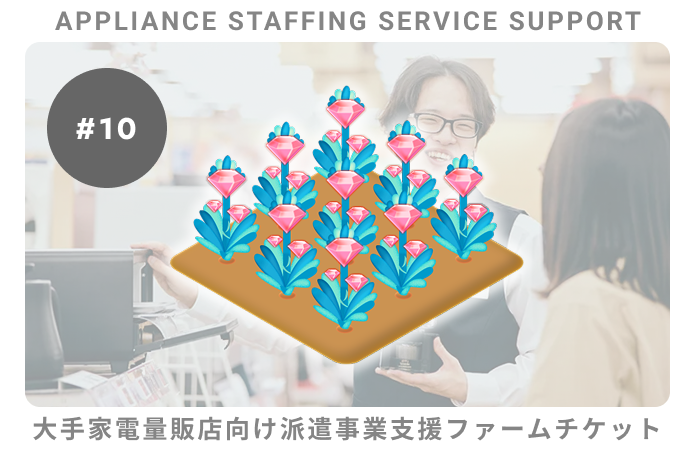 大手家電向派遣事業支援#10ファームチケット