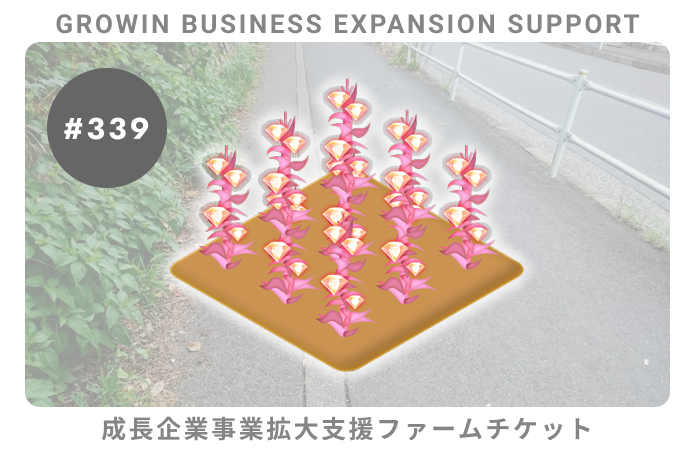 成長企業事業拡大支援#339ファームチケット