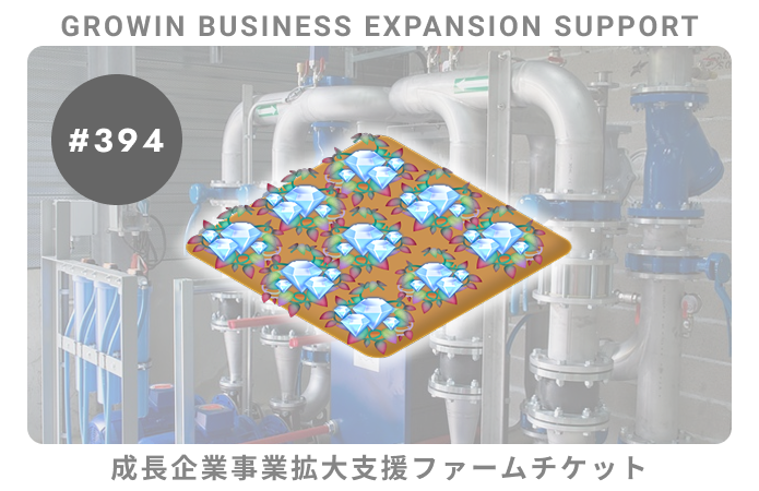 成長企業事業拡大支援#394ファームチケット