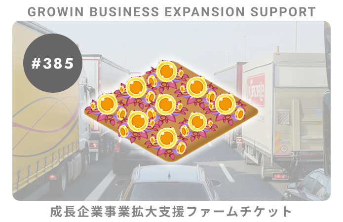 成長企業事業拡大支援#385ファームチケット
