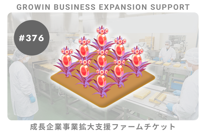 成長企業事業拡大支援#376ファームチケット