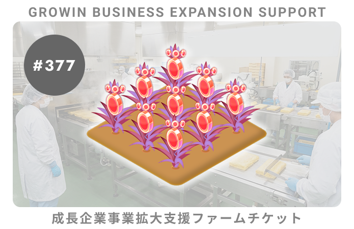 成長企業事業拡大支援#376ファームチケット